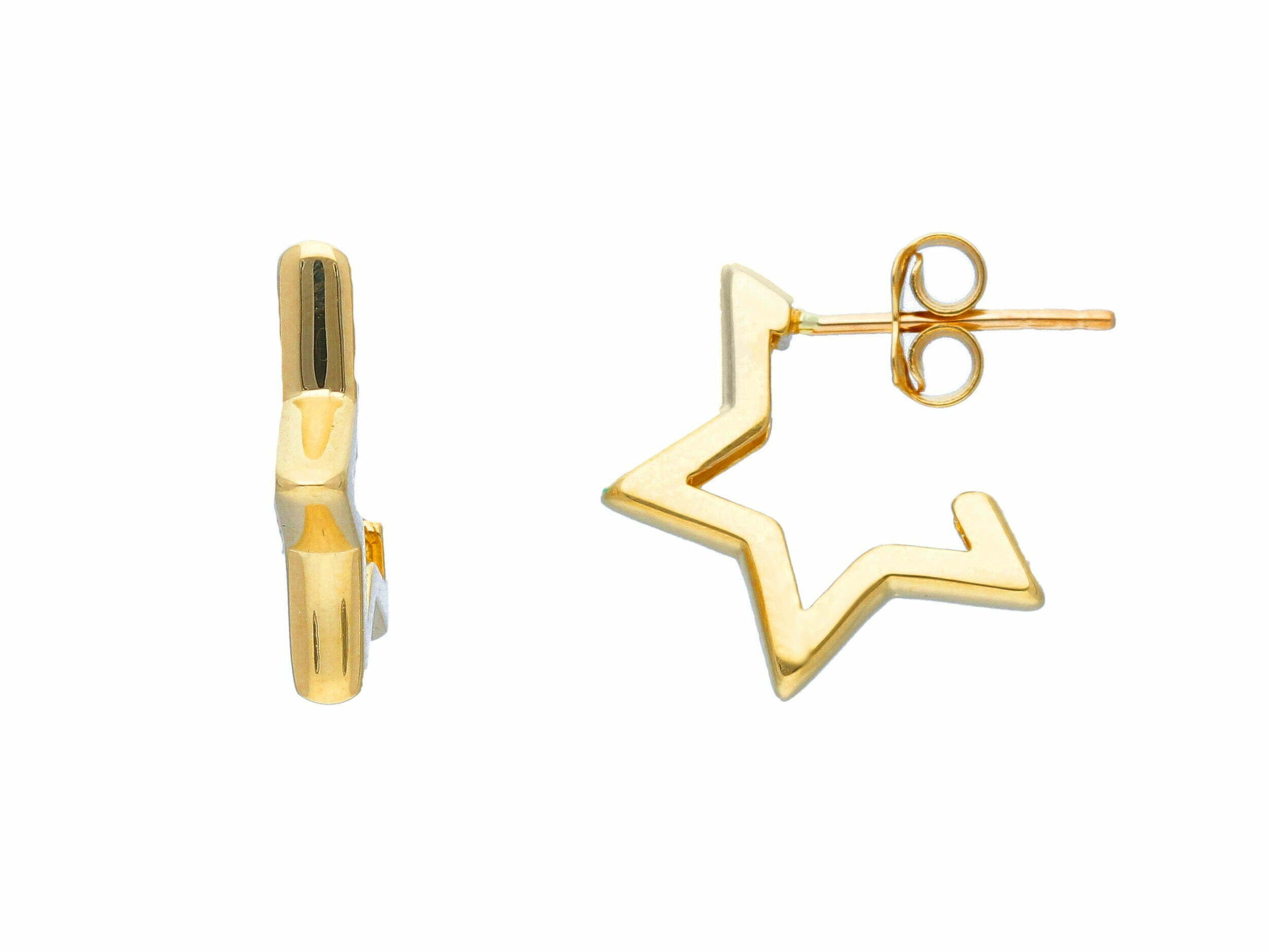 Orecchini A Cerchio Grandi A Forma Di Stella Cava, Stile Boho E Punk, In Lega Dorata, Per Donne E Ragazze, Regalo Ideale.