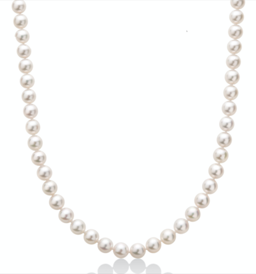 Collana filo di perle Akoya