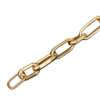 Bracciale catena grossa in oro giallo con chiusura a mochettone.